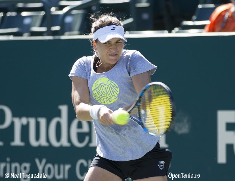 Alexandra Dulgheru - antrenamente la Family Circle Cup